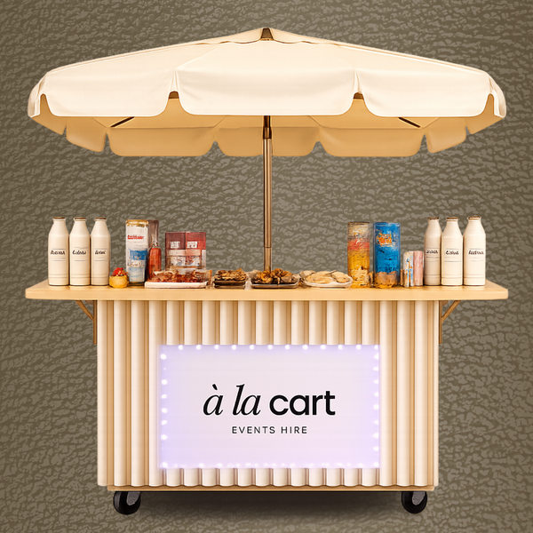 Luxury Food & Drinks Cart with LED Screen